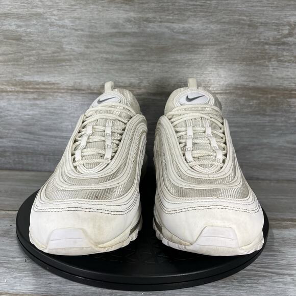 Nike Men’s Air Max 97 921826-101 White Wolf Grey Athletic Shoes Size 12 - Picture 2 of 9